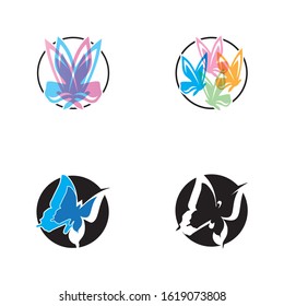 Beauty Butterfly Logo Template Vector icon design
