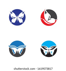 Beauty Butterfly Logo Template Vector icon design
