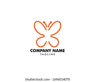 Beauty Butterfly Logo Template Vector Icon Design