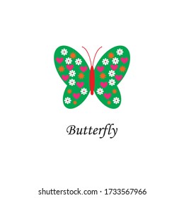 Diseño de icono de la plantilla del logotipo de mariposa de belleza