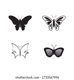 Beauty Butterfly Logo Template Vector icon design
