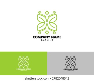 Beauty Butterfly Logo Template Vector Icon Design