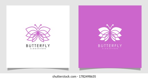 Beauty Butterfly Logo Template Vector icon design