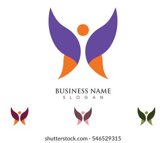 Beauty Butterfly Logo Template Vector icon design