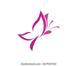 Beauty Butterfly Logo Template Vector icon design