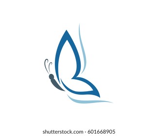 Beauty Butterfly Logo Template Vector icon design