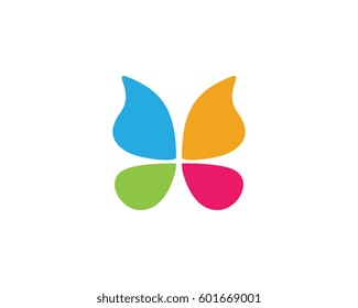 Beauty Butterfly Logo Template Vector icon design