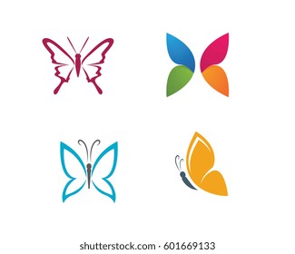 Beauty Butterfly Logo Template Vector icon design