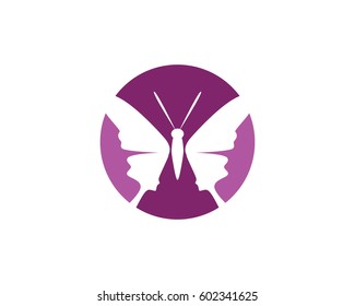 Beauty Butterfly Logo Template Vector icon design