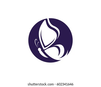 Beauty Butterfly Logo Template Vector icon design