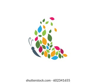 Beauty Butterfly Logo Template Vector icon design