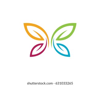 Beauty Butterfly Logo Template Vector icon design