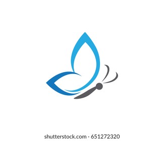 Beauty Butterfly Logo Template Vector icon design