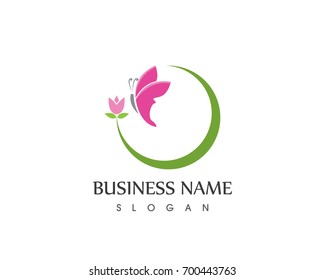 Beauty Butterfly Logo Template Vector icon design