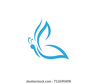 Beauty Butterfly Logo Template Vector icon design