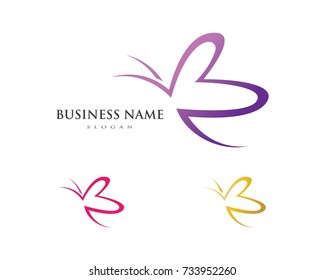 Beauty Butterfly Logo Template Vector icon design