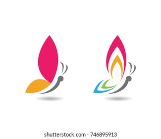 Beauty Butterfly Logo Template Vector icon design