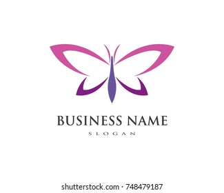 Beauty Butterfly Logo Template Vector icon design