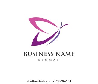 Beauty Butterfly Logo Template Vector icon design