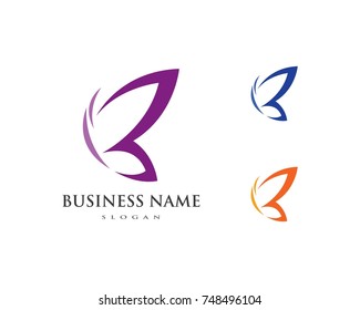 Beauty Butterfly Logo Template Vector icon design