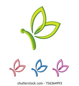 Beauty Butterfly Logo Template Vector icon design