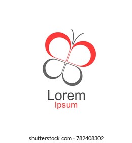 beauty butterfly logo template vector icon design 