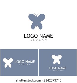 Beauty Butterfly logo Vector icon design
