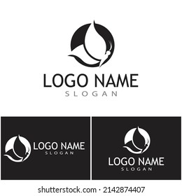 Beauty Butterfly logo Vector icon design