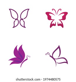 Beauty Butterfly Logo vector template