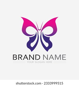 Beauty Butterfly Vector and buterfly icon animal design