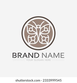 Beauty Butterfly Vector and buterfly icon animal design