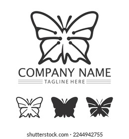 Beauty Butterfly Vector icon Animal insect design