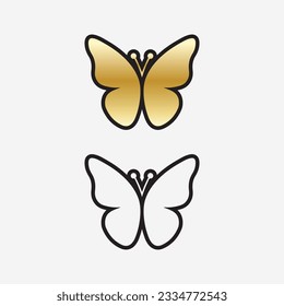 Beauty Butterfly Vector icon animal design