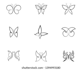 Beauty Butterfly Vector icon design