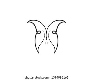 Beauty Butterfly Vector icon design
