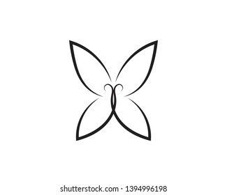 Beauty Butterfly Vector icon design