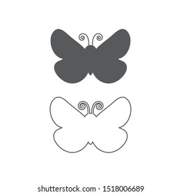 Beauty Butterfly Vector icon design