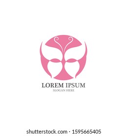 Beauty Butterfly Vector icon design