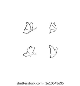 Beauty Butterfly Vector icon design