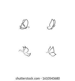 Beauty Butterfly Vector icon design