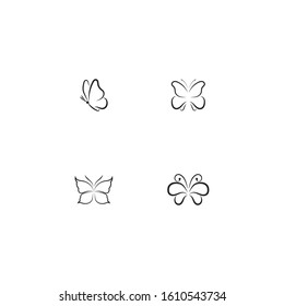 Beauty Butterfly Vector icon design