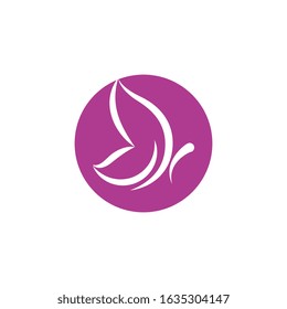 Beauty Butterfly Vector icon design
