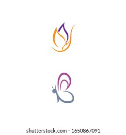 Beauty Butterfly Vector icon design