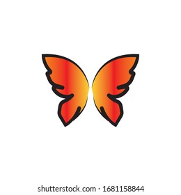 Beauty Butterfly Vector icon design