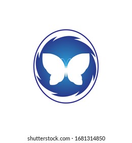 Beauty Butterfly Vector icon design