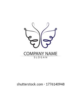 Beauty Butterfly Vector icon design