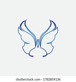 Diseño de iconos de Beauty Butterfly Vector