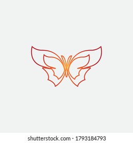 Beauty Butterfly Vector icon design