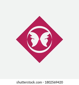 Beauty Butterfly Vector icon design