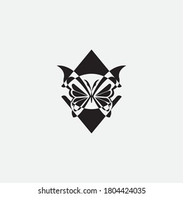Beauty Butterfly Vector icon design